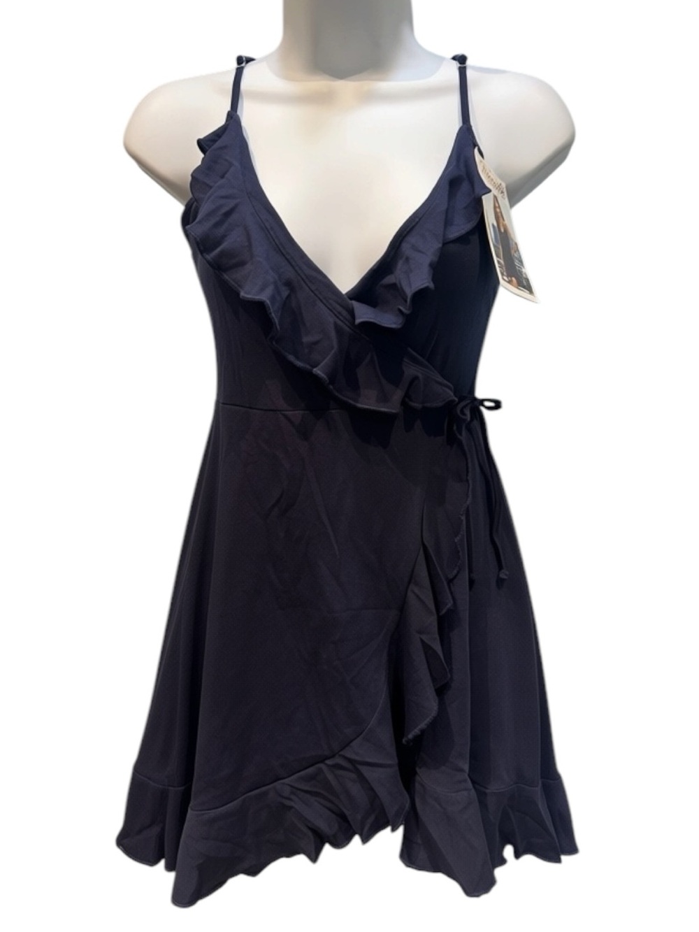 Mapale Navy Wrap Dress Small/Medium New with Tags